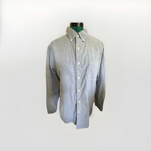 Tommy Bahama Shirt Men’s L Long Sleeves Button Collar Blue Cotton And Spandex